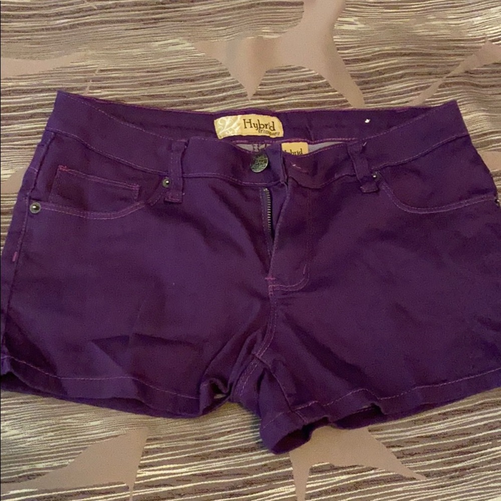 Juniors size 9 purple shorts